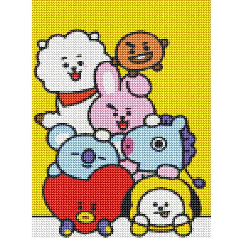 Kit Diamond Painting c/b 30x40 BT21 | WDF1608 Main Image